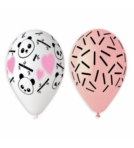 BALÃO LATEX ROSA PANDA 13"